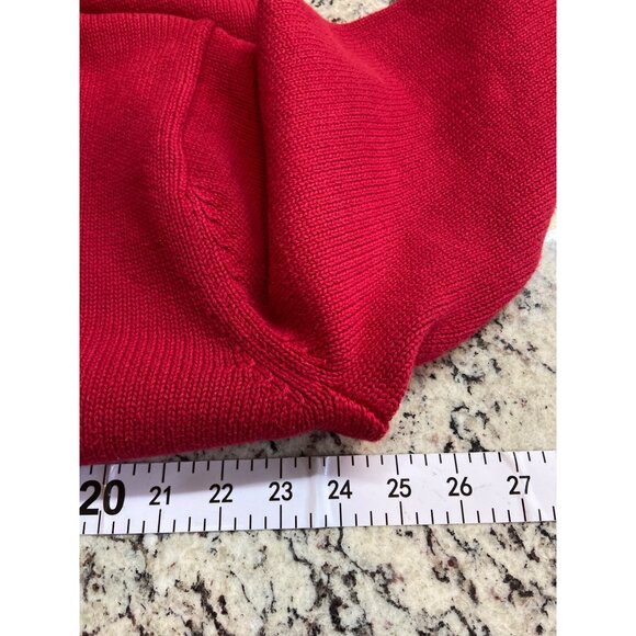 CHAPS Mens Sweater XL Red Crew Neck Bold Urban Style Classic Preppy - Picture 8 of 9